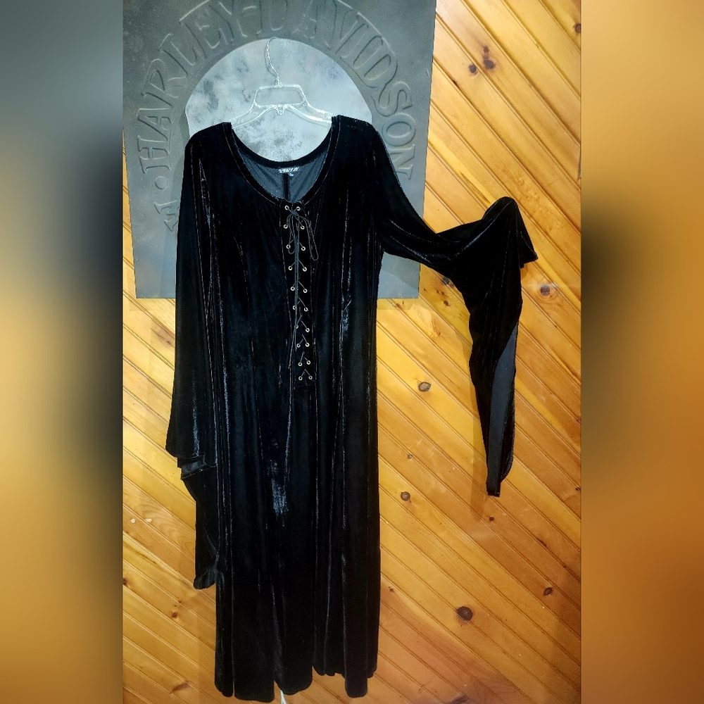 Black Velvet Dress by The Pyramid Collection